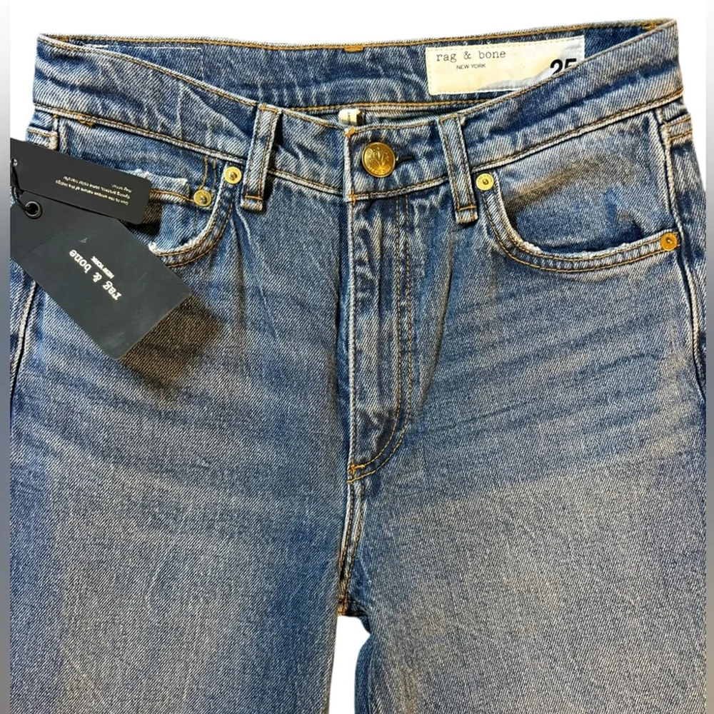 RAG & BONE NWT 

Harlow Straight Leg Jean in Clover Sz 25 - Picture 5 of 9